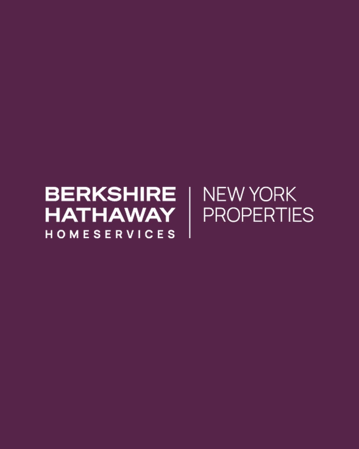 Berkshire Hathaway HomeServices New York Properties brand lockup
